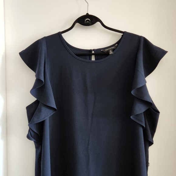 Banana Republic Navy Blue Shift Dress - Picture 3 of 6